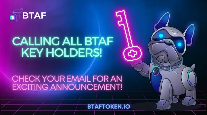BTAF token, key holders, BitcoinTAF.com